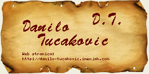 Danilo Tucaković vizit kartica